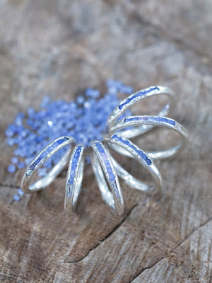 Rough Tanzanite Ring with Hidden Gems - Gardens of the Sun | Ethical Jewelry