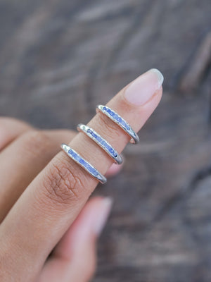 Rough Tanzanite Ring with Hidden Gems - Gardens of the Sun | Ethical Jewelry