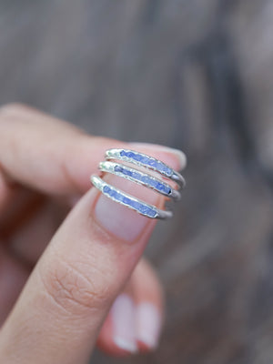 Rough Tanzanite Ring with Hidden Gems - Gardens of the Sun | Ethical Jewelry