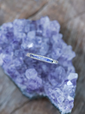 Rough Tanzanite Ring with Hidden Gems - Gardens of the Sun | Ethical Jewelry