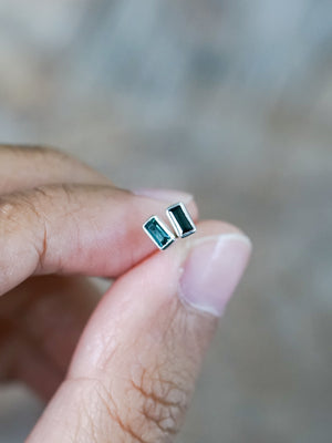 Teal Tourmaline Earrings - Gardens of the Sun | Ethical Jewelry