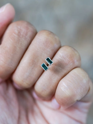 Teal Tourmaline Earrings - Gardens of the Sun | Ethical Jewelry