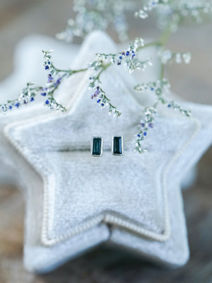 Teal Tourmaline Earrings - Gardens of the Sun | Ethical Jewelry
