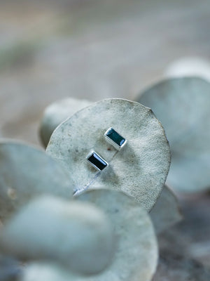 Teal Tourmaline Earrings - Gardens of the Sun | Ethical Jewelry