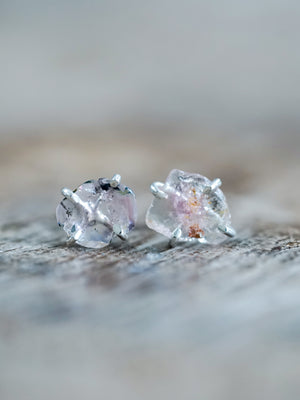 Tourmaline Slice Earrings - Gardens of the Sun | Ethical Jewelry