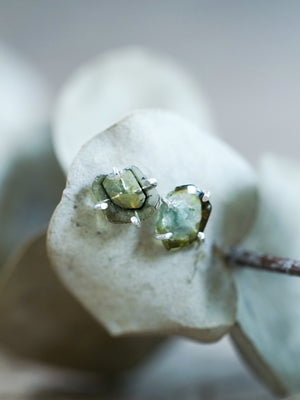 Tourmaline Slice Earrings - Gardens of the Sun | Ethical Jewelry