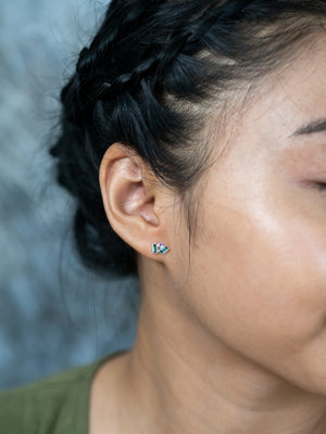 Tourmaline and Pink Sapphire Earrings - Gardens of the Sun | Ethical Jewelry