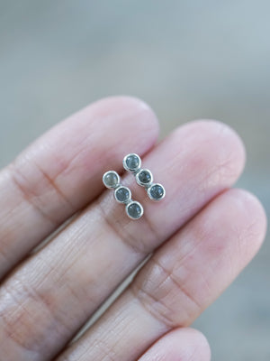 Triple Labradorite Earrings - Gardens of the Sun | Ethical Jewelry