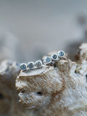 Triple Labradorite Earrings - Gardens of the Sun | Ethical Jewelry