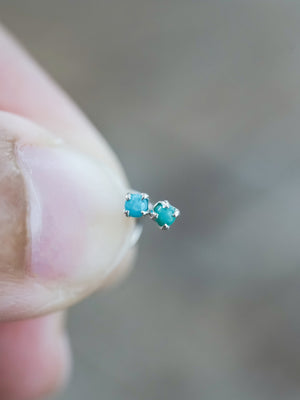Turquoise Tragus Stud Earring - Gardens of the Sun | Ethical Jewelry