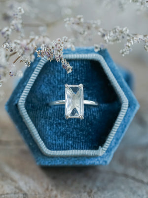 White Zircon Ring - Gardens of the Sun | Ethical Jewelry