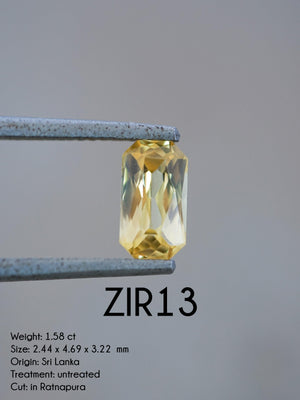 Custom Zircon Ring in Gold - Gardens of the Sun | Ethical Jewelry