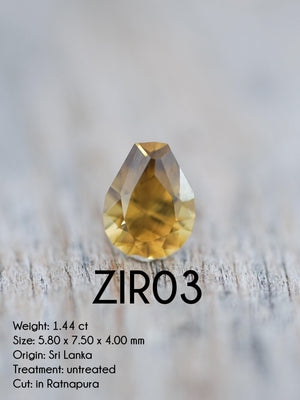 Custom Zircon Ring in Gold - Gardens of the Sun | Ethical Jewelry