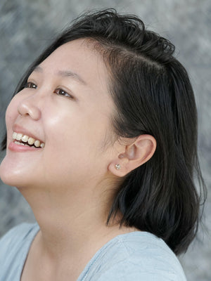 Zircon Earrings in Gold - Gardens of the Sun | Ethical Jewelry