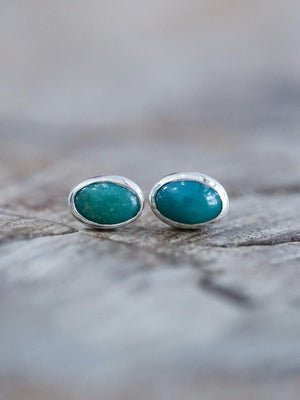 American Turquoise Earrings - Gardens of the Sun | Ethical Jewelry