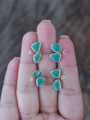 American Turquoise Earrings - Gardens of the Sun | Ethical Jewelry