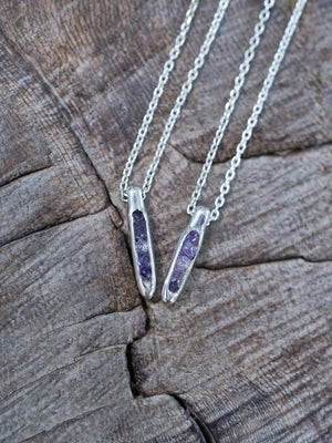 Amethyst Necklace with Hidden Gems - Gardens of the Sun | Ethical Jewelry