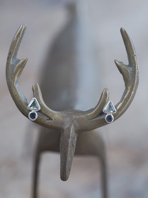 Aquamarine and Iolite Earrings - Gardens of the Sun | Ethical Jewelry