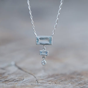 Aquamarine and Moonstone Necklace - Gardens of the Sun | Ethical Jewelry