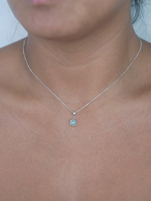 Aquamarine and Pearl Necklace - Gardens of the Sun | Ethical Jewelry