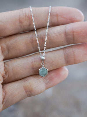 Aquamarine and Pearl Necklace - Gardens of the Sun | Ethical Jewelry