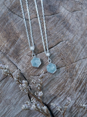 Aquamarine and Pearl Necklace - Gardens of the Sun | Ethical Jewelry
