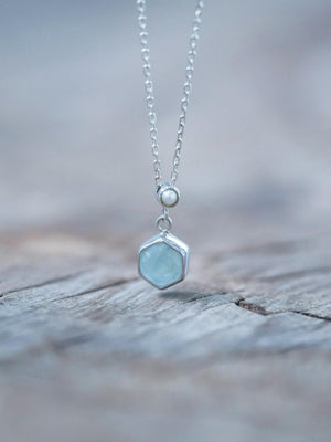 Aquamarine and Pearl Necklace - Gardens of the Sun | Ethical Jewelry