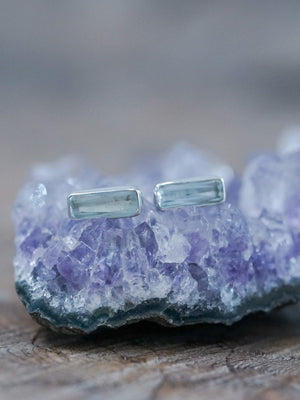 Aquamarine Earrings - Gardens of the Sun | Ethical Jewelry