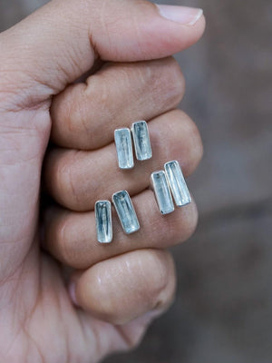 Aquamarine Earrings - Gardens of the Sun | Ethical Jewelry