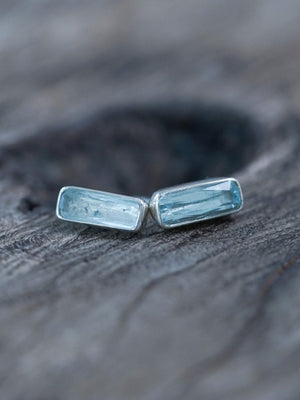 Aquamarine Earrings - Gardens of the Sun | Ethical Jewelry