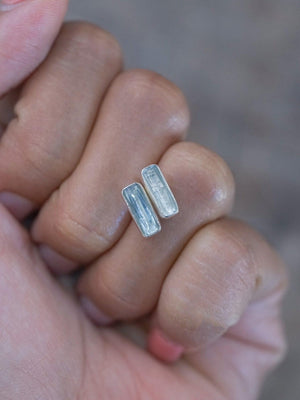 Aquamarine Earrings - Gardens of the Sun | Ethical Jewelry