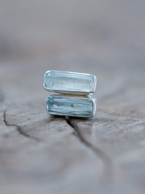 Aquamarine Earrings - Gardens of the Sun | Ethical Jewelry