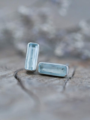 Aquamarine Earrings - Gardens of the Sun | Ethical Jewelry
