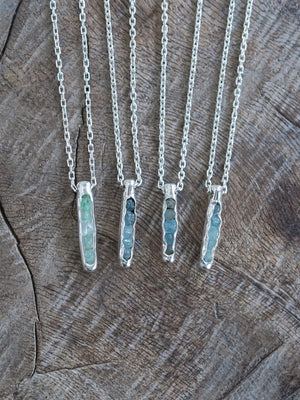 Aquamarine Necklace with Hidden Gems - Gardens of the Sun | Ethical Jewelry