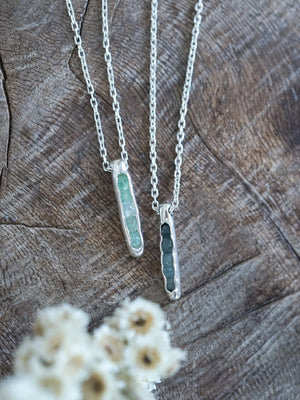 Aquamarine Necklace with Hidden Gems - Gardens of the Sun | Ethical Jewelry