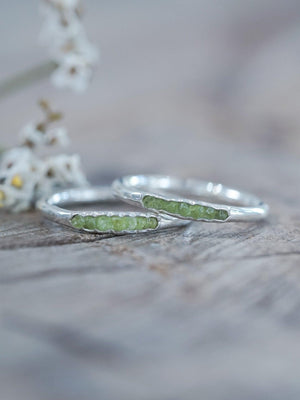 Arizona Peridot Ring with Hidden Gems - Gardens of the Sun | Ethical Jewelry