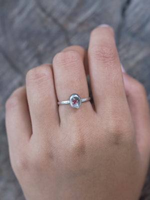 Asteroid Pearl and Spinel Crystal Ring - Gardens of the Sun | Ethical Jewelry