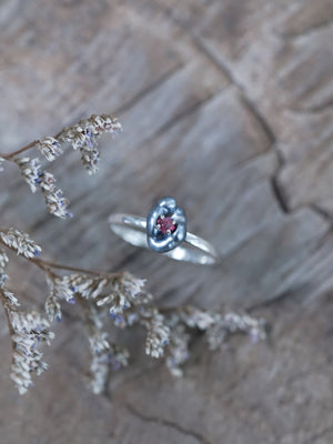 Asteroid Pearl and Spinel Crystal Ring - Gardens of the Sun | Ethical Jewelry