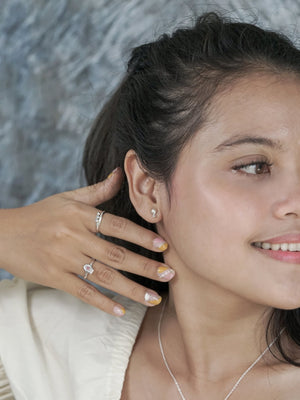 Asteroid Pearl and Spinel Crystal Ring - Gardens of the Sun | Ethical Jewelry