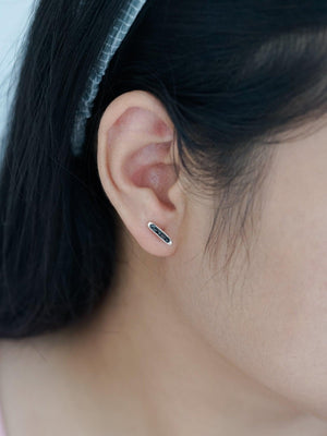 Black Hematite Earrings with Hidden Gems - Gardens of the Sun | Ethical Jewelry