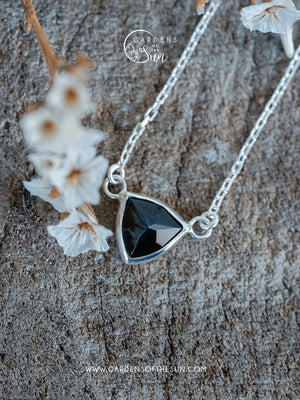 Black Spinel Necklace - Gardens of the Sun | Ethical Jewelry
