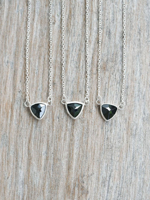 Black Spinel Necklace - Gardens of the Sun | Ethical Jewelry