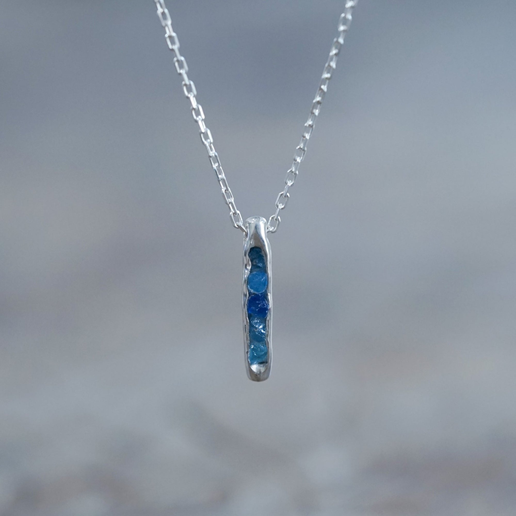 Blue Hauyne Necklace with Hidden Gems - Gardens of the Sun | Ethical Jewelry