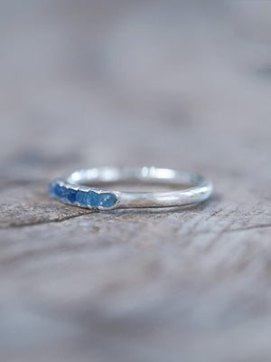 Blue Hauyne Ring with Hidden Gems - Gardens of the Sun | Ethical Jewelry
