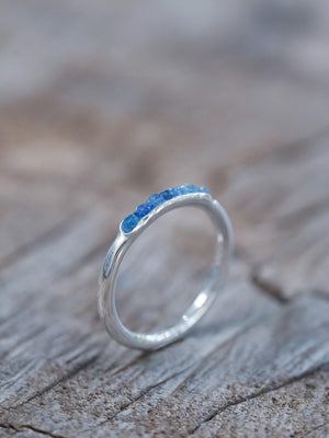 Blue Hauyne Ring with Hidden Gems - Gardens of the Sun | Ethical Jewelry