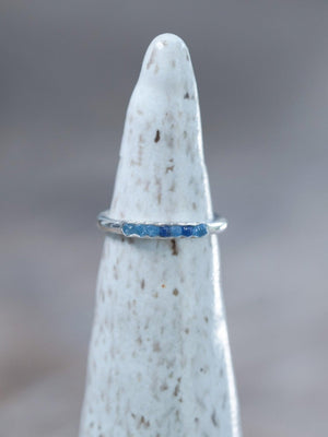 Blue Hauyne Ring with Hidden Gems - Gardens of the Sun | Ethical Jewelry