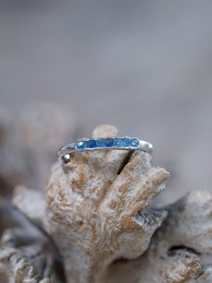 Blue Hauyne Ring with Hidden Gems - Gardens of the Sun | Ethical Jewelry