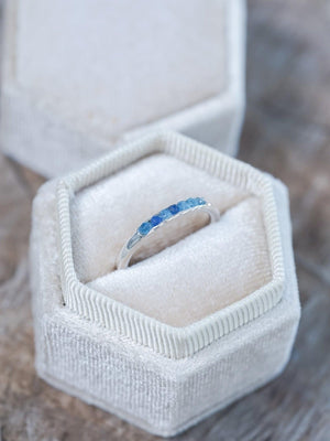 Blue Hauyne Ring with Hidden Gems - Gardens of the Sun | Ethical Jewelry