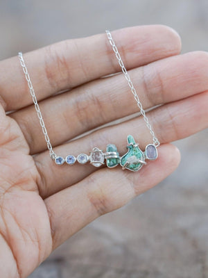 Blue Multistone Necklace - Gardens of the Sun | Ethical Jewelry
