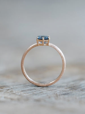 Blue Spinel Ring in Ethical Rose Gold - Gardens of the Sun | Ethical Jewelry